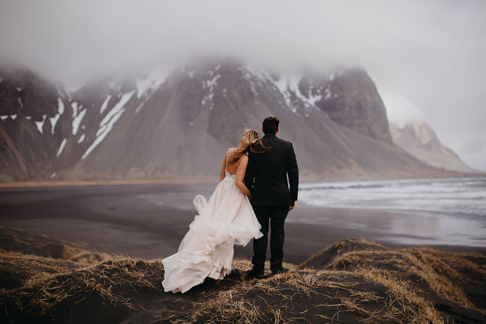 Icelandic Iceland Elopement Wedding Elope Photographer Eloping Reykjavík Vik Black Sand Beach Jökulsárlón Skogafoss Waterfall Vestrahorn Mountain Liz Osban Photography Destination 31.jpg