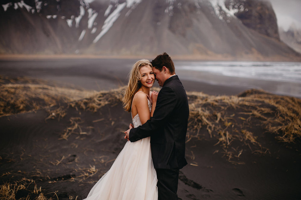 Icelandic Iceland Elopement Wedding Elope Photographer Eloping Reykjavík Vik Black Sand Beach Jökulsárlón Skogafoss Waterfall Vestrahorn Mountain Liz Osban Photography Destination 36.jpg