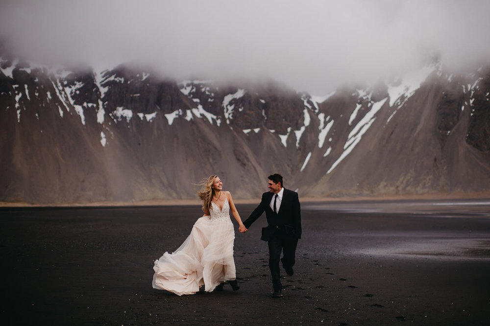 Icelandic Iceland Elopement Wedding Elope Photographer Eloping Reykjavík Vik Black Sand Beach Jökulsárlón Skogafoss Waterfall Vestrahorn Mountain Liz Osban Photography Destination 39.jpg