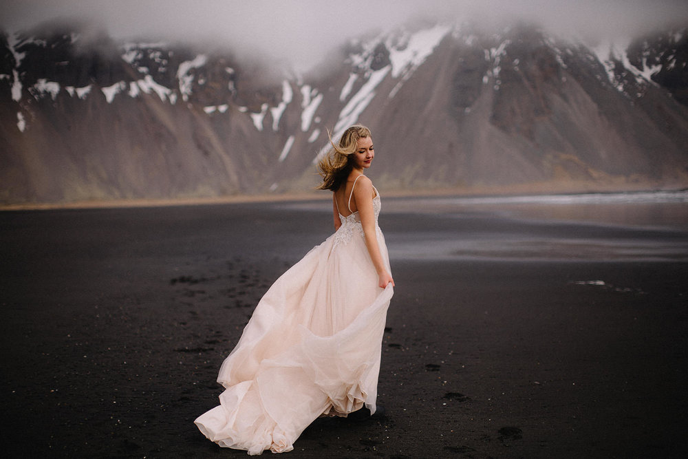 Icelandic Iceland Elopement Wedding Elope Photographer Eloping Reykjavík Vik Black Sand Beach Jökulsárlón Skogafoss Waterfall Vestrahorn Mountain Liz Osban Photography Destination 43.jpg