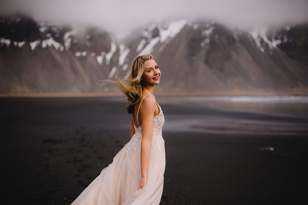 Icelandic Iceland Elopement Wedding Elope Photographer Eloping Reykjavík Vik Black Sand Beach Jökulsárlón Skogafoss Waterfall Vestrahorn Mountain Liz Osban Photography Destination 44.jpg