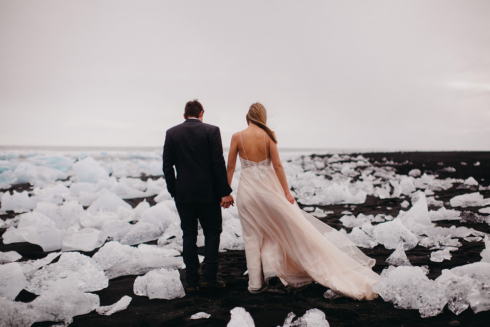 Icelandic Iceland Elopement Wedding Elope Photographer Eloping Reykjavík Vik Black Sand Beach Jökulsárlón Skogafoss Waterfall Vestrahorn Mountain Liz Osban Photography Destination 58.jpg