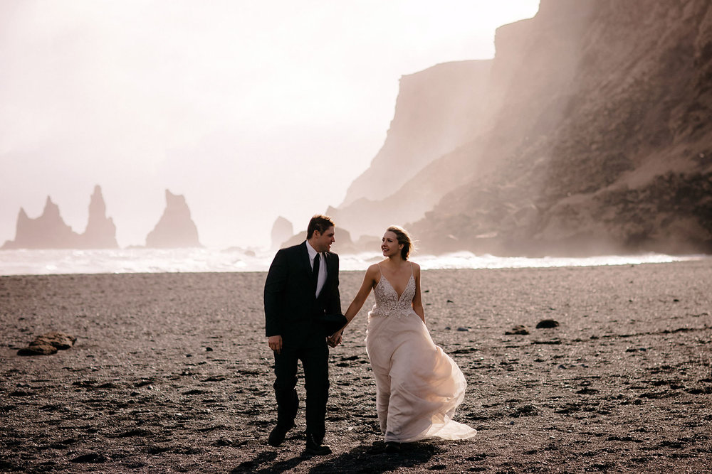 Icelandic Iceland Elopement Wedding Elope Photographer Eloping Reykjavík Vik Black Sand Beach Jökulsárlón Skogafoss Waterfall Vestrahorn Mountain Liz Osban Photography Destination 73.jpg