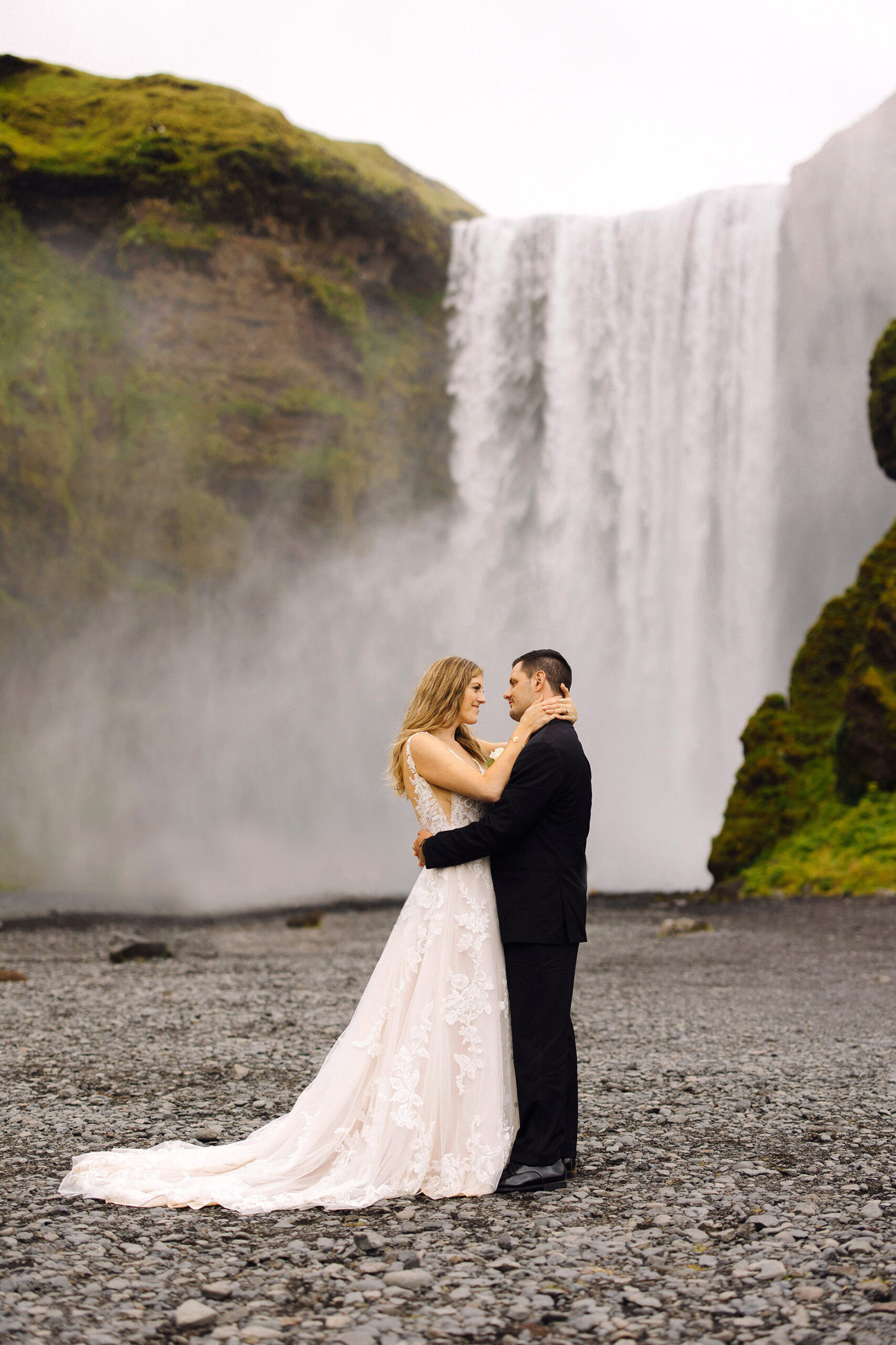 Iceland Elopement Photography Wedding Destination Photographer Videographer Engaged Photoshoot Liz Osban Colorado Denver Reykjavík Seljalandsfoss Skogafoss Vík í Mýrdal Southern Fjaðrárgljúfur Jökulsárlón Lupine Wildflowers Vestrahorn